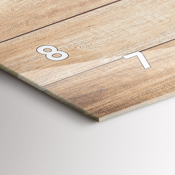 Horloge rectangulaire horizontale Texture bois