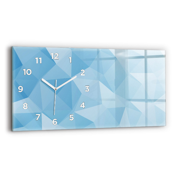 Horloge rectangulaire horizontale Triangles abstraits