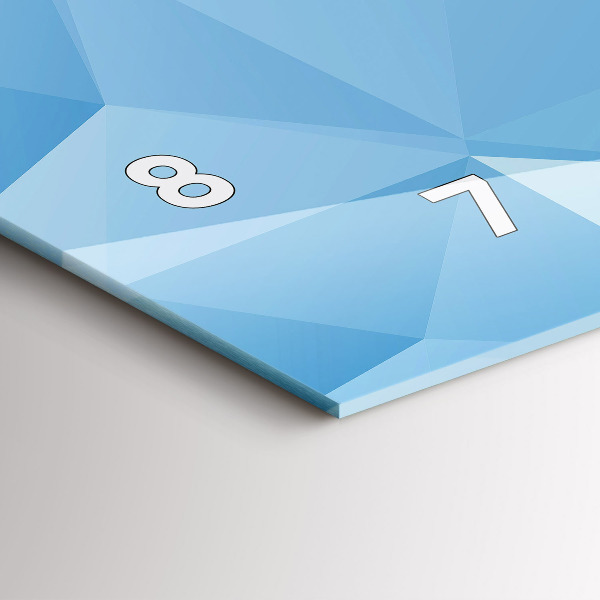 Horloge rectangulaire horizontale Triangles abstraits