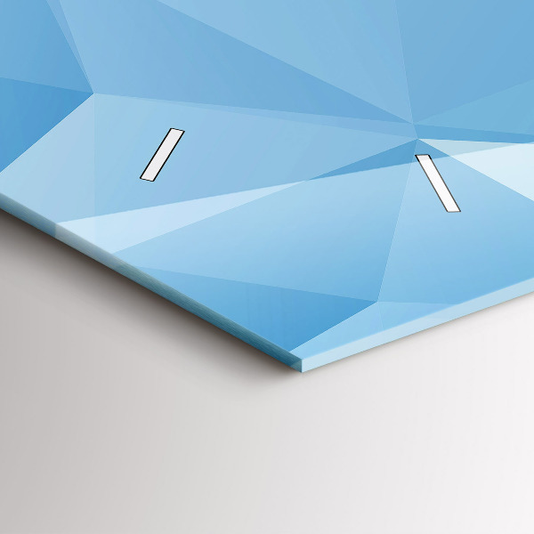 Horloge rectangulaire horizontale Triangles abstraits