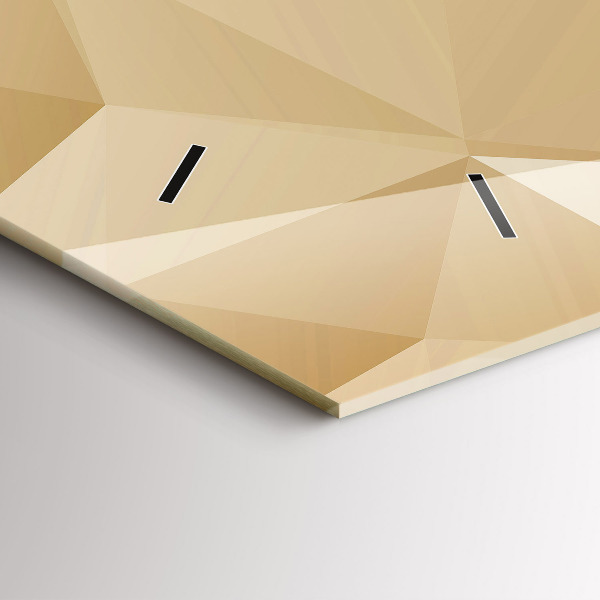 Horloge rectangulaire horizontale Triangles abstraits