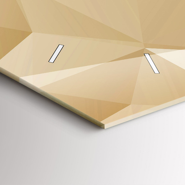 Horloge rectangulaire horizontale Triangles abstraits