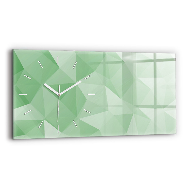 Horloge rectangulaire horizontale Triangles abstraits