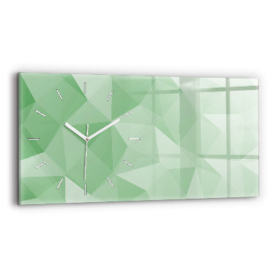 Horloge rectangulaire horizontale Triangles abstraits