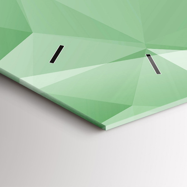 Horloge rectangulaire horizontale Triangles abstraits