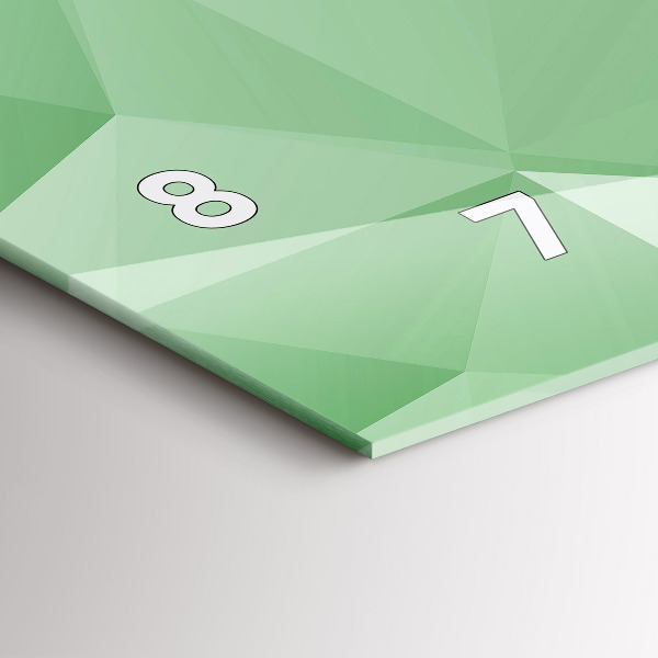 Horloge rectangulaire horizontale Triangles abstraits