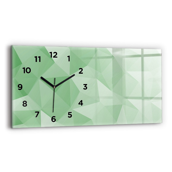 Horloge rectangulaire horizontale Triangles abstraits