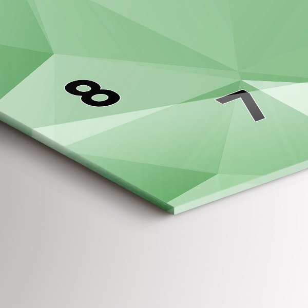 Horloge rectangulaire horizontale Triangles abstraits