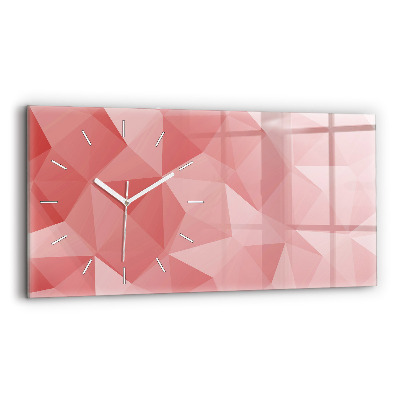 Horloge rectangulaire horizontale Triangles abstraits