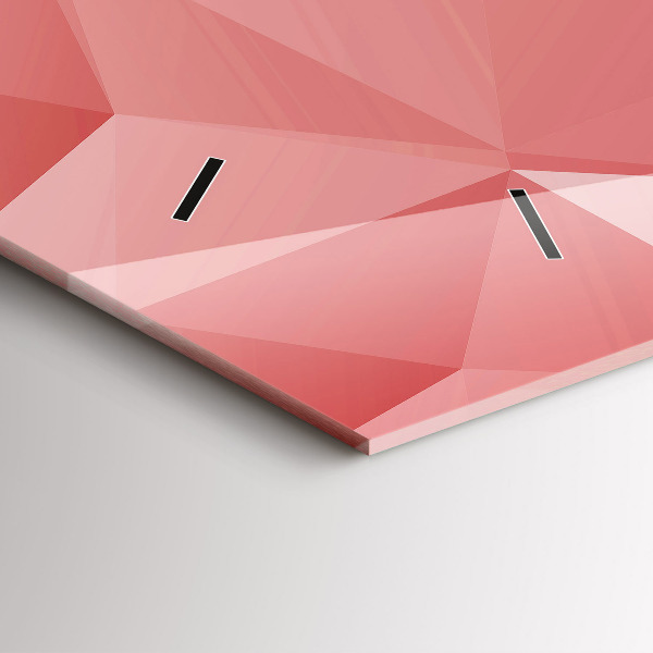 Horloge rectangulaire horizontale Triangles abstraits