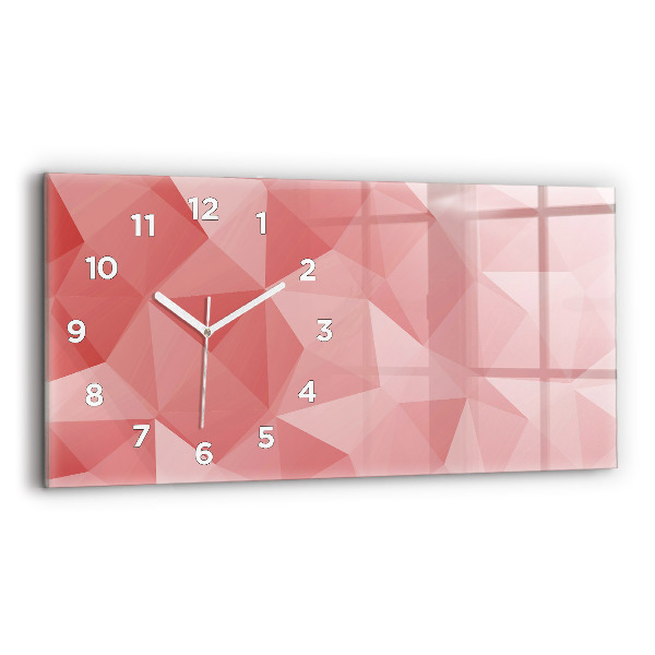 Horloge rectangulaire horizontale Triangles abstraits