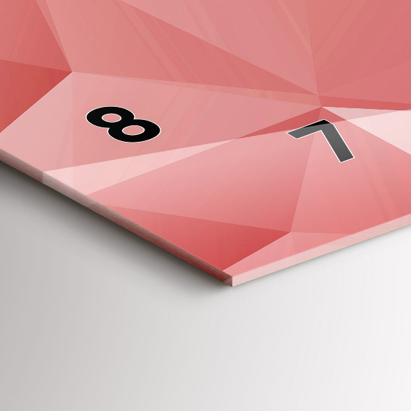 Horloge rectangulaire horizontale Triangles abstraits