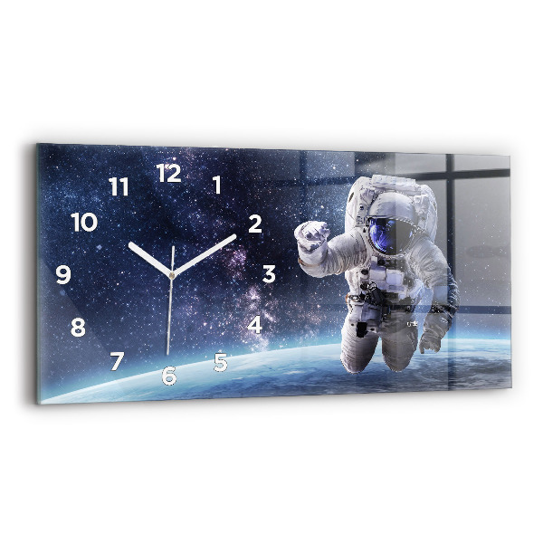 Horloge rectangulaire horizontale Astronaute