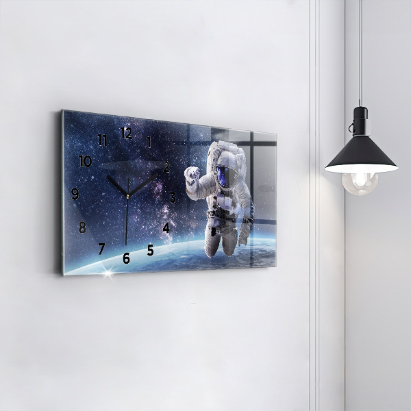 Horloge rectangulaire horizontale Astronaute