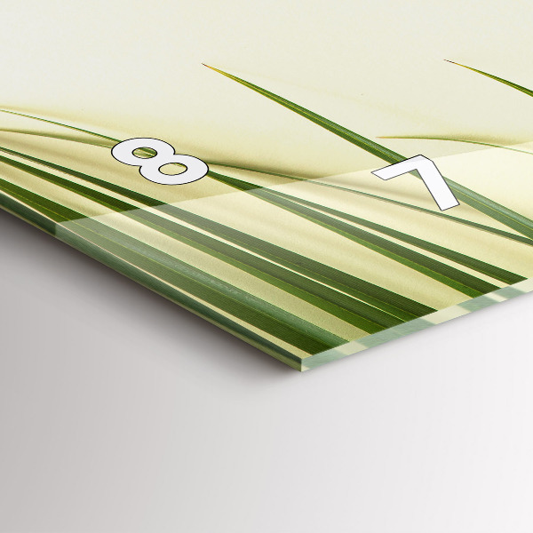 Horloge rectangulaire horizontale Feuilles de Monstera