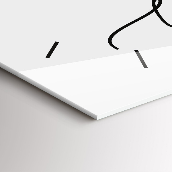 Horloge rectangulaire horizontale 'L''inscription sois toi-même'