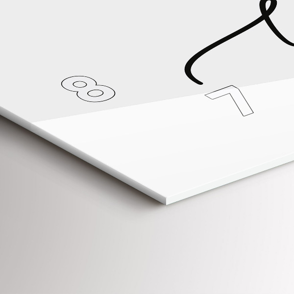 Horloge rectangulaire horizontale 'L''inscription sois toi-même'