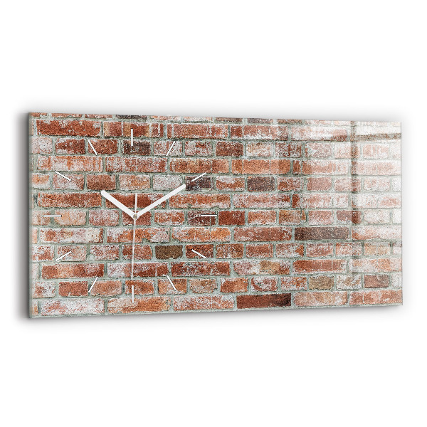 Horloge rectangulaire horizontale Mur de briques