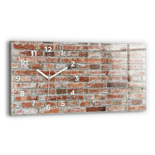 Horloge rectangulaire horizontale Mur de briques