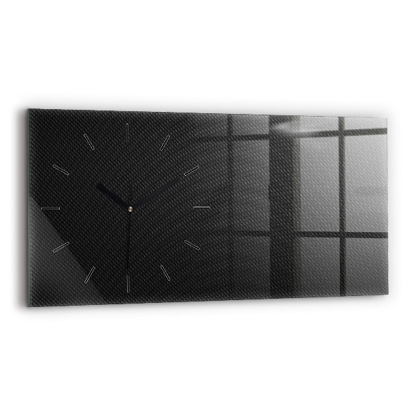 Horloge rectangulaire horizontale Abstraction sombre