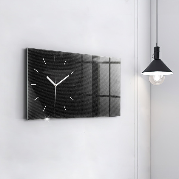 Horloge rectangulaire horizontale Abstraction sombre