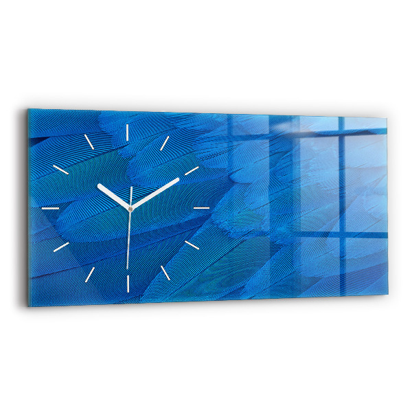 Horloge rectangulaire horizontale 'Plume d''oiseau'
