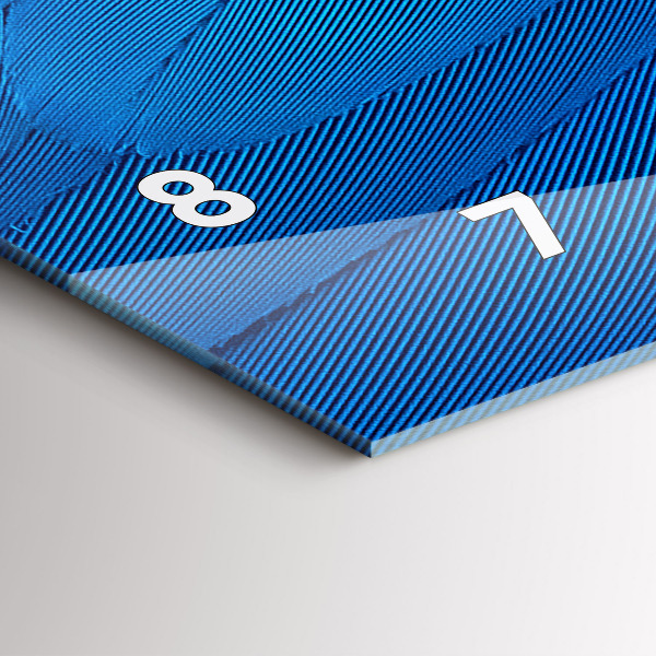 Horloge rectangulaire horizontale 'Plume d''oiseau'