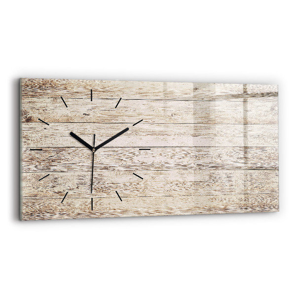 Horloge rectangulaire horizontale Panneaux en bois