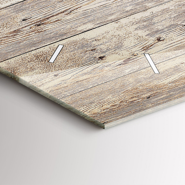Horloge rectangulaire horizontale Panneaux en bois