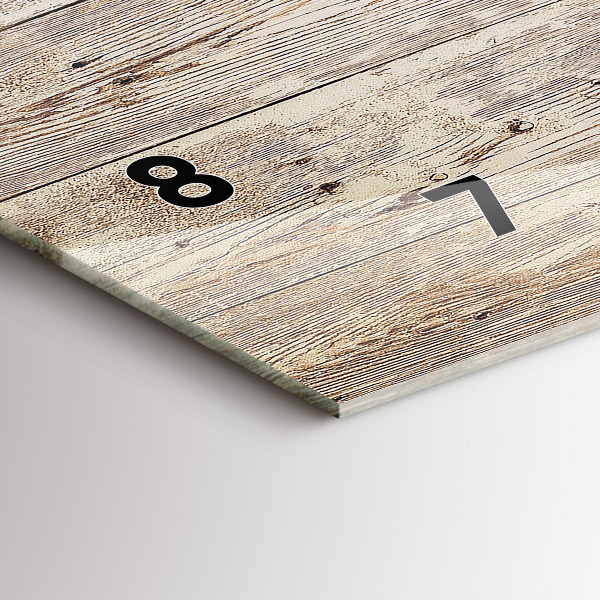 Horloge rectangulaire horizontale Panneaux en bois