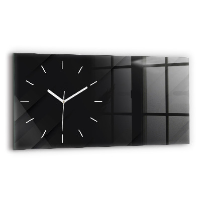 Horloge rectangulaire horizontale Motif de mur sombre