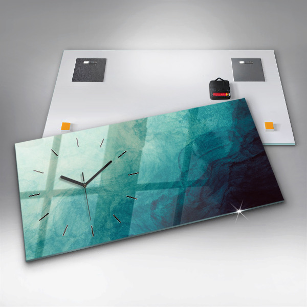 Horloge rectangulaire horizontale 'Profondeur d''abstraction'