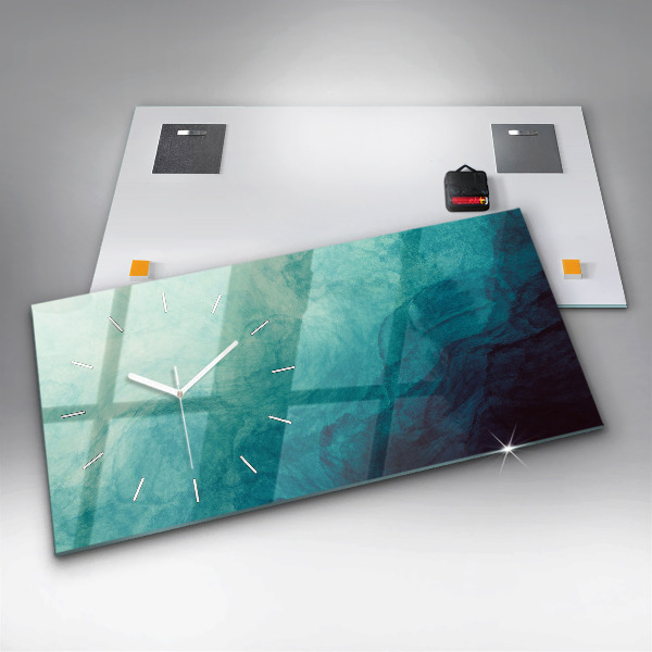 Horloge rectangulaire horizontale 'Profondeur d''abstraction'