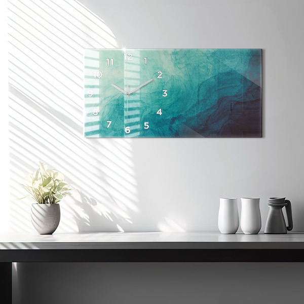 Horloge rectangulaire horizontale 'Profondeur d''abstraction'