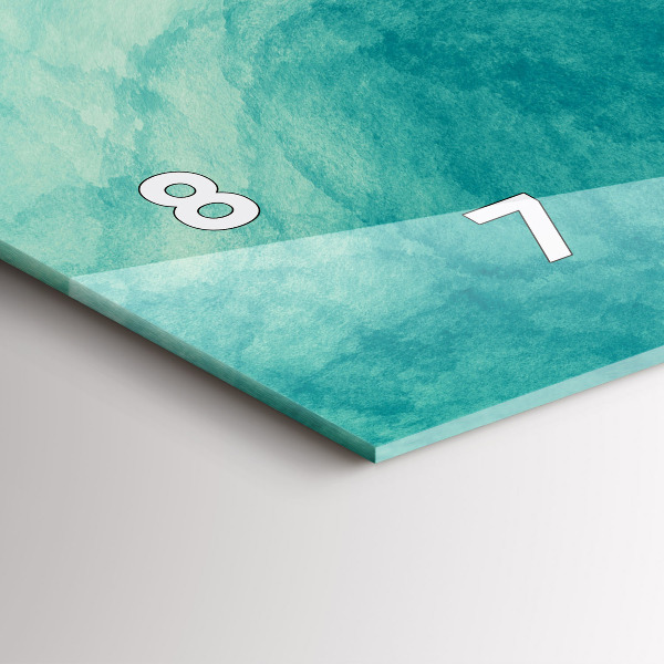 Horloge rectangulaire horizontale 'Profondeur d''abstraction'