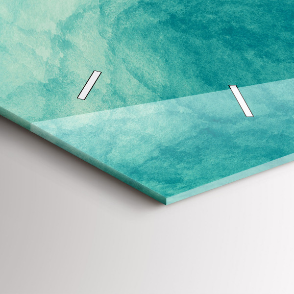 Horloge rectangulaire horizontale 'Profondeur d''abstraction'