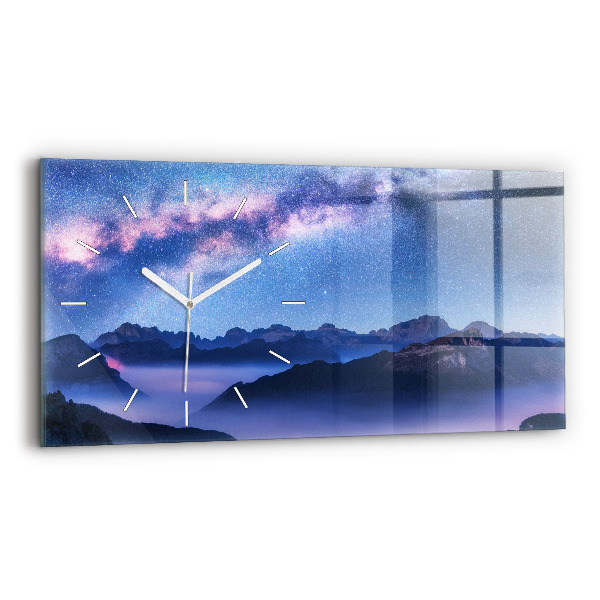 Horloge rectangulaire horizontale Voie lactée