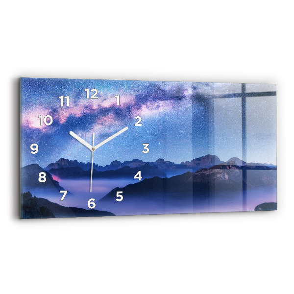 Horloge rectangulaire horizontale Voie lactée