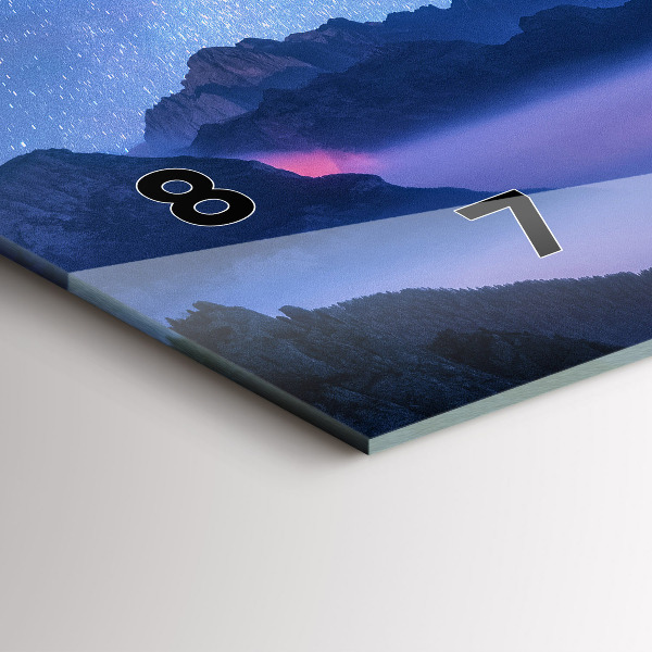 Horloge rectangulaire horizontale Voie lactée