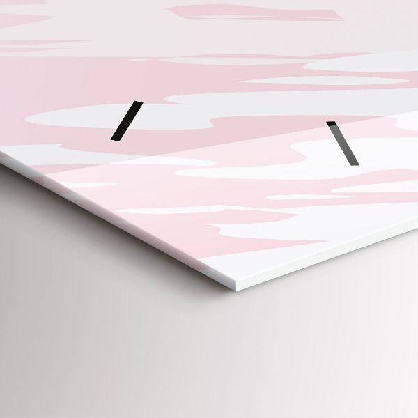 Horloge rectangulaire horizontale Abstraction pastel