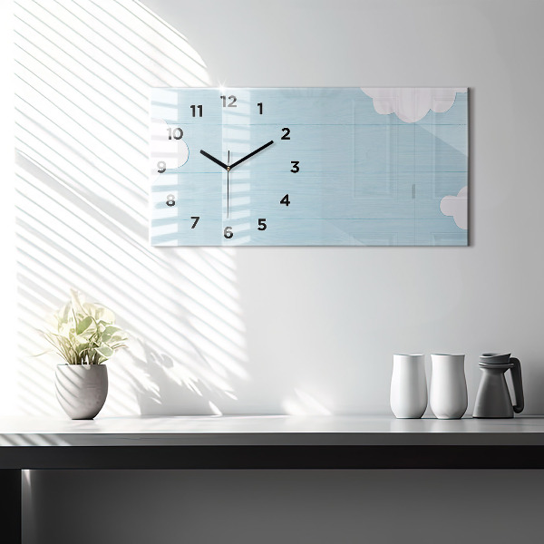 Horloge rectangulaire horizontale Planche pour enfants