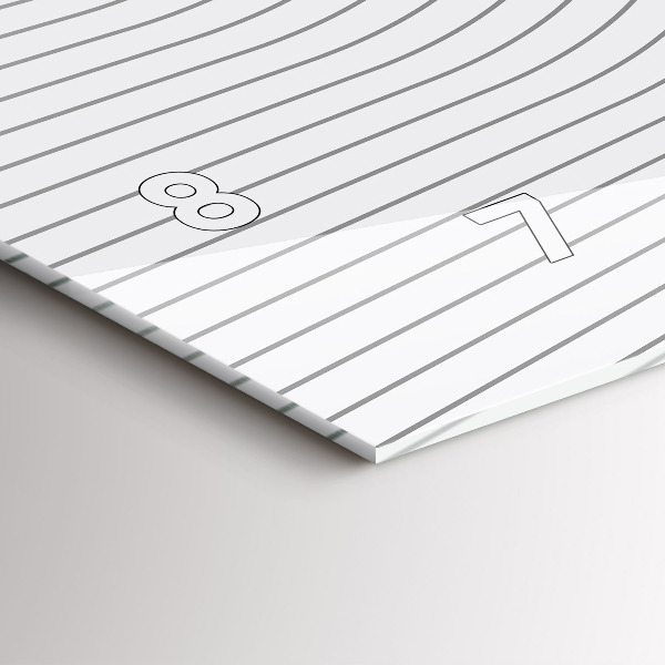 Horloge rectangulaire horizontale 'Lignes d''abstraction'