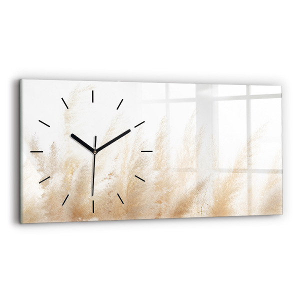 Horloge rectangulaire horizontale Abstraction des céréales
