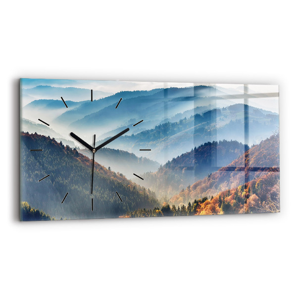 Horloge rectangulaire horizontale Paysage de montagne