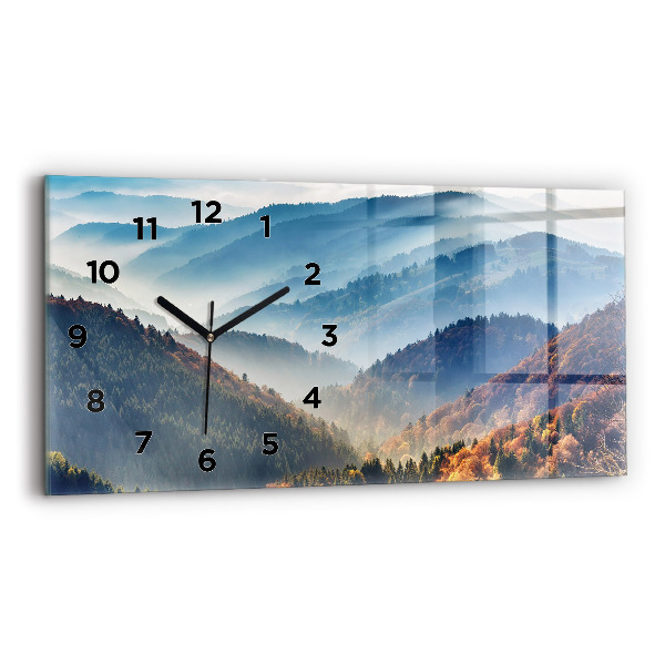 Horloge rectangulaire horizontale Paysage de montagne