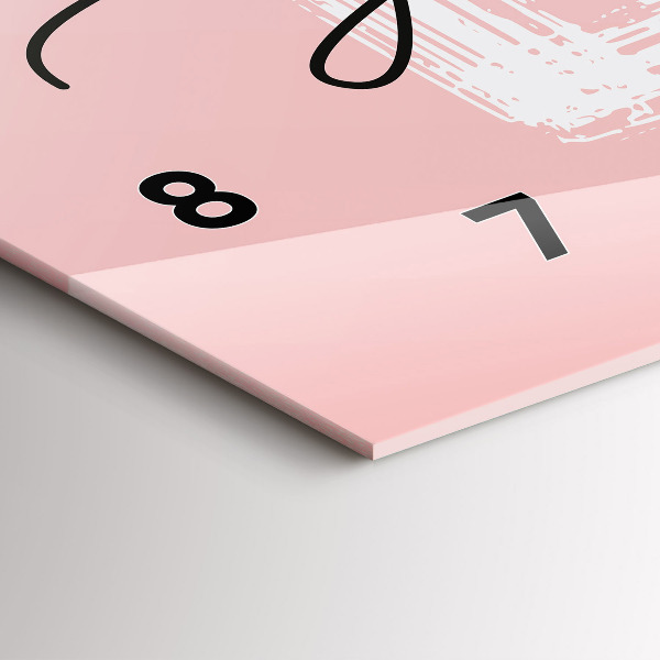 Horloge rectangulaire horizontale 'L''inscription Aimez-vous'