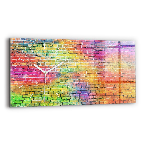 Horloge rectangulaire horizontale Mur peint