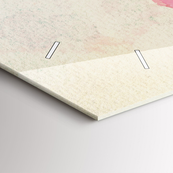 Horloge rectangulaire horizontale 'Carte du monde à l''aquarelle'