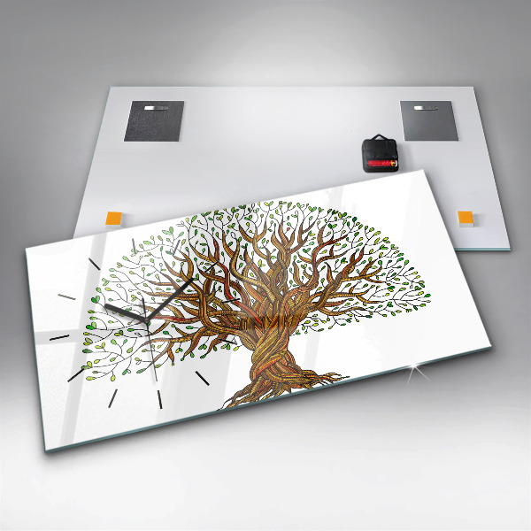 Horloge rectangulaire horizontale 'Racines d''arbres'