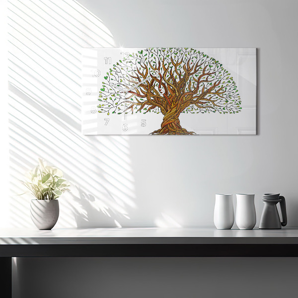 Horloge rectangulaire horizontale 'Racines d''arbres'